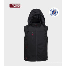 Dernières personnalisé hiver coupe-vent gilet hommes softshell gilet